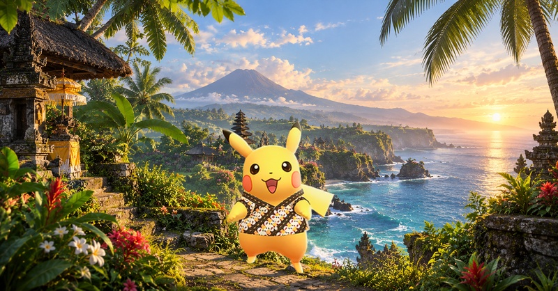 Batik Shirt Pikachu Pokémon GO