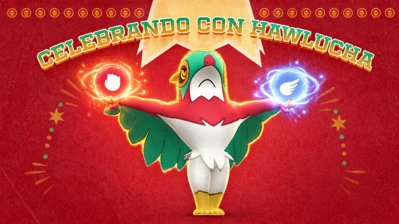 Hawlucha en Pokémon GO durante el evento Celebrando con Hawlucha en Mexico