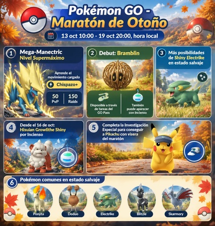 Maraton otonal de Pokemon GO