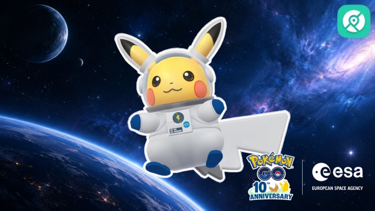 Pikachu astronauta en Pokémon GO