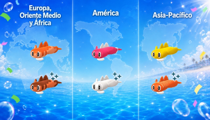 formas regionales de Tatsugiri en el Festival Acuático Pokémon GO 2026