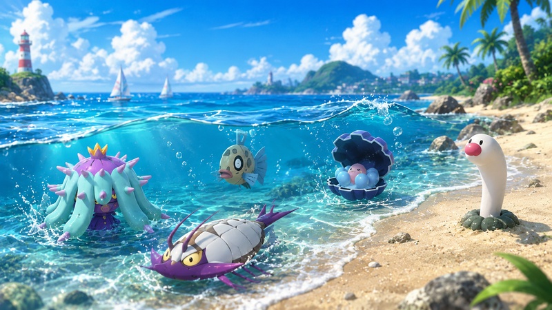 Pokémon salvajes del Festival Acuático Pokémon GO 2026